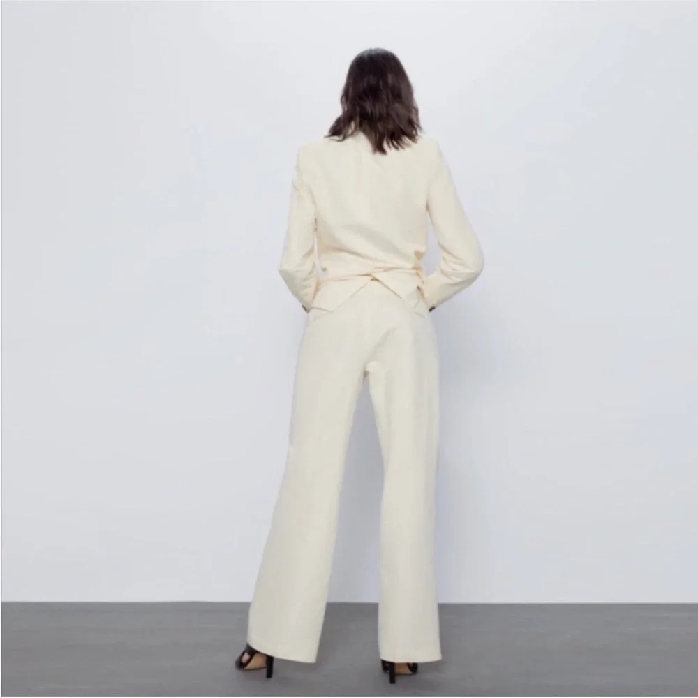 ZARA RUSTIC BLAZER WITH TOPSTITCHING - Picture 5 of 7